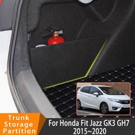 Auto Accessories For Honda Fit Jazz GK3 GH7 2015~2020 2018 Car Organizer Trunk Side Partition Trunk 