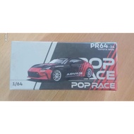 POP RACE - PR64-0024 - TOYOTA GR 86 ADVAN DIECAST CAR