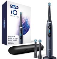Oral-B iO 系列 8 電動牙刷,附 2 個替換刷頭, 可充電牙刷,黑色