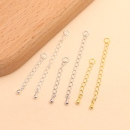 S925 sterling silver small water drop tail chain e S925纯银小水滴尾链延长链珠链尾DIY手工手链手串项链加长链 YCL21