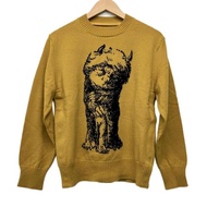 Sacai WILD THINGS Sweater yellow Size 0 dark black Long sleeves Direct from Japan Secondhand