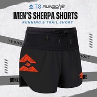 Women's Running Pants T8 Sherpa V2 Ultralight Fabric 3 Inch 4 Pockets White Logo-RunZone