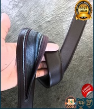 Jual Tali Sabuk saja Tanpa Kepala/GesperTali Ikat Pinggang Risleting Kulit sapi tebal dari Kulit Sap