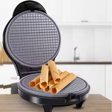 Multi-function electric baking pan waffle machine muffin egg roll cake machine household crispy mach