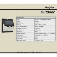 8w holylux outdoor solar wall lamp