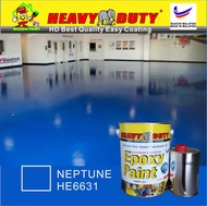 NEPTUNE HE6631 ( 5L ) HEAVY DUTY EPOXY BRAND Two Pack Epoxy Floor Paint - 4 Liter Paint + 1 Liter hardener