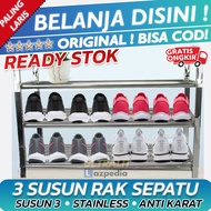 3-tier Stainless Shoe Rack/Shoe Rack/3-Tier Sandal Rack/3-Tier Stainless Steel Shoe Rack