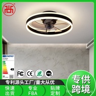 Source Supply Ceiling Fan Lamp Simple Bedroom Ceiling Fan Lights round Ceiling Fan Lights Dc Frequency Conversion Fan Lamp