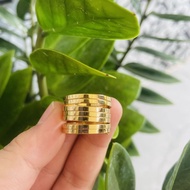 Simen women's gold ring, My Ky ring carved with 7 small pieces, easy to wear, very beautiful fashion