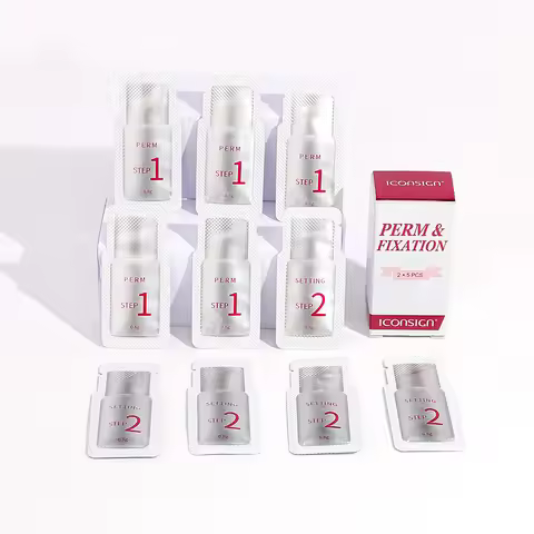 ICONSIGN New Fast Lashes Perm 5~8 Minutes 5 Pairs/Box 0.8g/Bag Lash Lift Lotion Sachet Eyelash Curl 