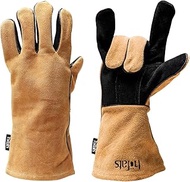 höfats - Barbecue gloves - Fireplace glove made of leather and aramid - extremely heat resistant - o