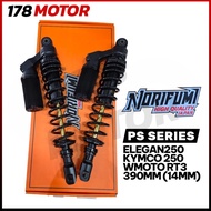 NORIFUMI PS SERIES 390MM ELEGAN250 KYMCO 250 WMOTO RT3 REAR SHOCK ABSORBER SET Suspension