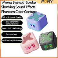 Pony F11 Bluetooth Mini Speaker, 360 ° Stereo Sound, Excellent Bass, Support Music and Calls, Portab