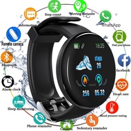 D18 Smart Watch with Heart Rate Monitor Round Fitness Digital Watch for Men Women