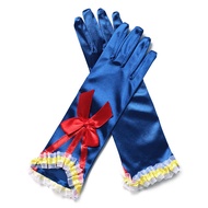 Girl Snow White Gloves Dress up Party Supplies Princess Cosplay Costume for Elsa Anna