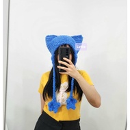 HANDMADE CAT BEANIE HAT/STAR CAT HAT/ CAT HAT CAT BEANIE HAT CUTE BEANIE HAT VIRAL/ FASHION KOREA AE