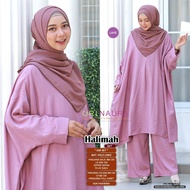 Setelan Malay Syari Adem Elegant || Halimah One Set By Ori Naura