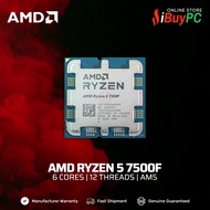 AMD Ryzen 5 7500F Processor | 6 Cores, 12 Threads | AM5 (Tray Unit)