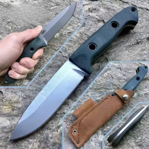 BM Sibert Bushcraft Knife 162 Fixed Knife S30V Satin Blade G10 Handles Tactical Outdoor Camping Hunt