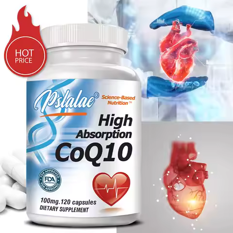 High Absorption Coenzyme Q10 - Promote Cardiovascular Health and Heart Health, Provide Energy, Antio