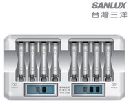 【攝界】現貨 SANLUX 台灣三洋 LCD極速充電器 SYNC-LS08 8充 鎳氫 快充 3號 4號 充電電池