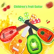 [EST] Ukulele Toy Adorable Simulated ABS Fruit Four-string Ukulele for Home