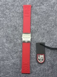 雷美諾時全新戶外愛好者快拆可裁剪紅色橡膠錶帶通用款LUMINOX Red Rubber Cut To Fit Watch Strap 24MM  順豐包郵