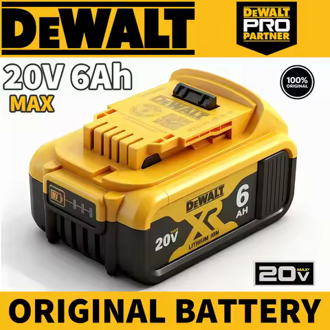 100% Original Dewalt 20V 6Ah Battery Lithium-Ion Replacement Battery DCB206 Power Tool Battery DCB18