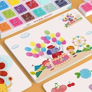 Children's Finger Paints Kindergarten Color Ink Pads Baby Doodle Ink Pads Painting Tools Palm Dot Pa