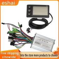 【eshai】36V 48V 52V 60V 350W 18A Brushless DC Motor Controller Ebike Controller S866 LCD Display Spee