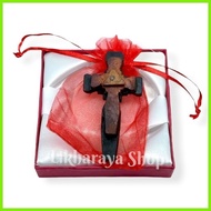 ❡ ▩ Authentic Dignum Wood  Cross Protection/ Necklace/Pendant + Rosary Wood Bracelet Charm Unisex