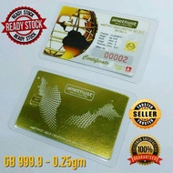 [ORI KILANG] Goldbar Emas 0.25gm 999.9 Jongkong emas