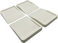 (Formerly hmd-7015W) Refrigerator Scratch Dent Prevention Rubber Mat, White, Height 0.4 inches (10 m