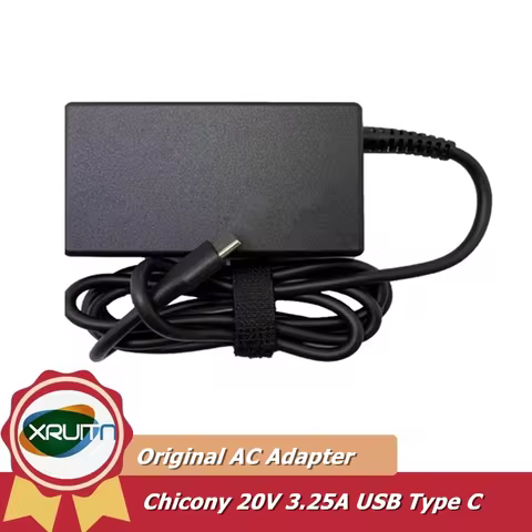 Original Chicony A20-065N3A A065RP99P 20V 3.25A 65W USB-C Type-C AC Adapter Charger For Acer Swift G