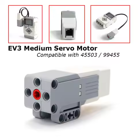 1-3Pcs Power Functions Electrics EV3 Medium Servo Motor 45503 Technical Motors 99455 fit 45544 STEAM