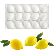 Silicone Mold Baking Pan Non-Stick Baking Pastry Chocolate Cake Dessert DIY Decoration Tools (Lemon 