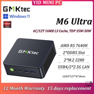 GMKtec M6 Ultra MINI PC AMD R5 7640H 2*DDR5 SSD 2*M.2 USB4.0 WIFI6E BT5.2 Dual 2.5G LAN Gaming PC 1 