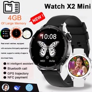2025 New Watch X2 Mini Smartwatch HD AMOLED 4GB Memory Player Bluetooth Network Sharing APP Store Ch