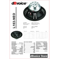 Professional Speaker Transducer 10inch Neodymium dBvoice L103NEO
