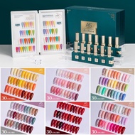 ❤ AS® FULL SET Green 30 Colors Series Nail Polish Gel Collection 15ml Nail Polish Long Lasting Nail Gel AS 绿瓶系列甲油胶.