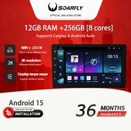 SOARFLY Car Android 12Ram+ 256Gb 8 core Qledscreen Car Android Player dsp car play  Support