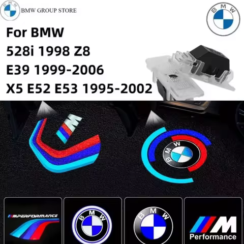 2/4pcs For old BMW E39 1999-2006 x5 x52 e53 1995-20025 28 i 1998 z8 Car door Led lamp laser projecto
