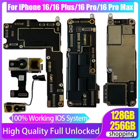 SIM Version For iPhone 16 Pro Max Clean iCloud Unlocked Motherboard 16 Plus Logic Board Support OS U