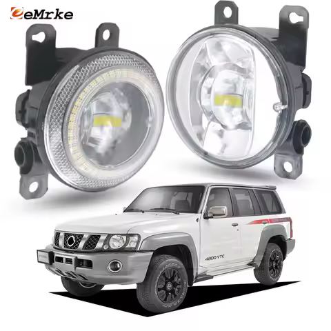 LED Fog Driving Lights for Nissan Patrol Y61 MK V 2005-2009 Patrol Safari Y61 SA UAE 2011-2024 Angel
