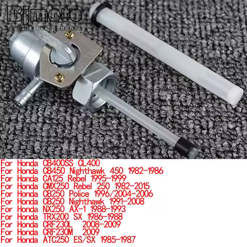 Gas Fuel Petcock Tap Valve Switch Pump For Honda XL 350R FT 500 XL 500R VF 500F VT500C VT 500FT Inte