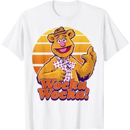 Disney The Muppets Fozzie Bear Wocka Wocka Portrait T-Shirt Soft Thick Premium