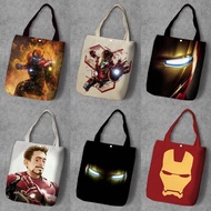Lu Group 2025 Shopping Bag Iron Man Iron Man Little Robert Downey Iron Man Shoulder Bag Student Canv
