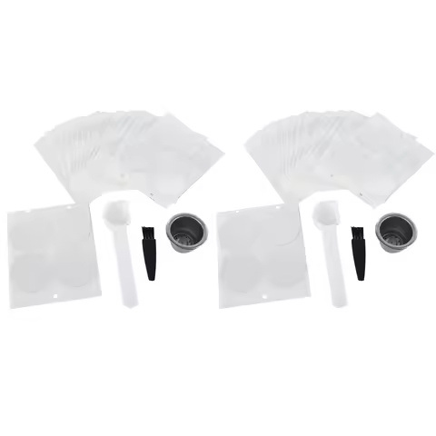 2 Pods 200 Seals Refillable Nespresso Coffee Capsule Reusable For Nespresso Machine Espresso Coffee 