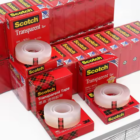 3M Scotch Transparent Tape 600 Tape 600P Ink Adhesion Test Tape Large Roll 19/12.7Mm Packing Home Of