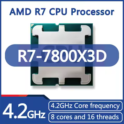Processador AMD R7 7800X3D R7 7800X3D 4,2 GHz 8 cores 16 threads PCIE5.0 120W 5NM, 96M, AM5